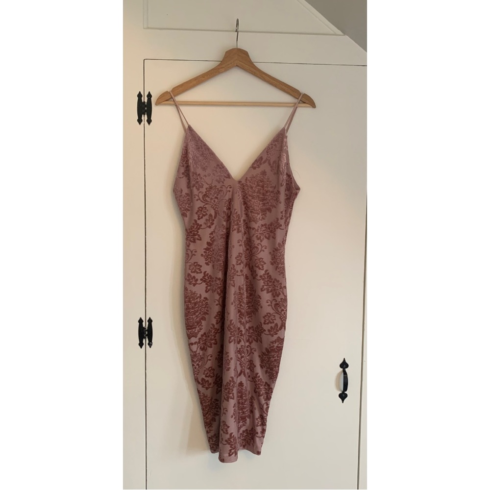 Bodycon Velvet midi dress - Picture 1 of 5